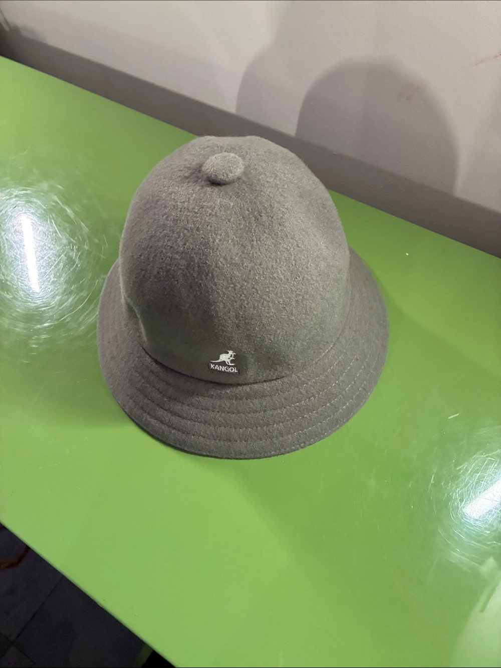 Kangol Men's Bucket Hat in Gray Wool